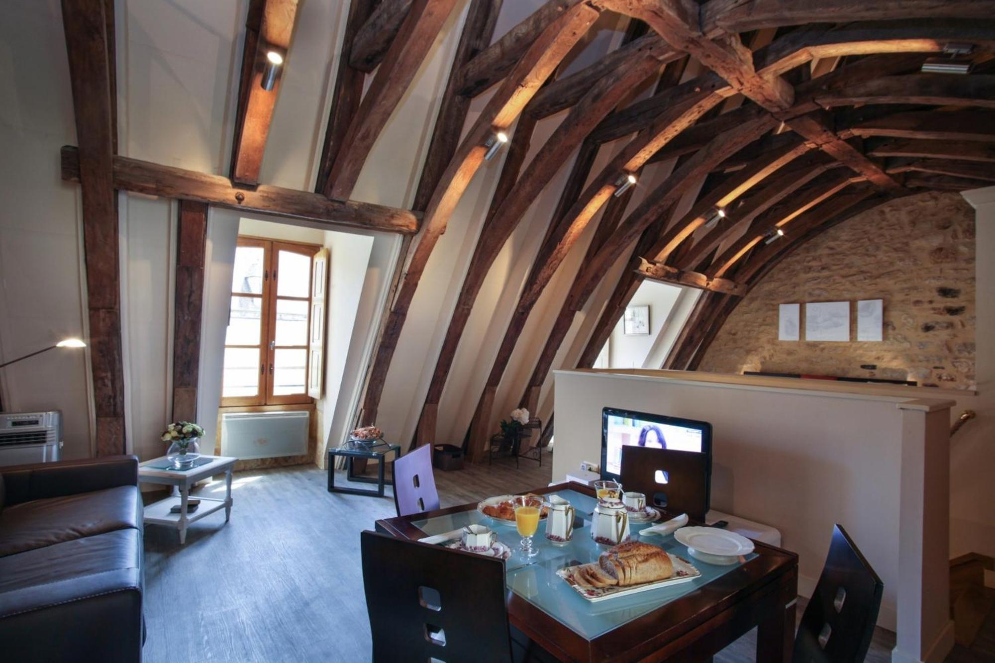 Apartamento Le Grenier Du Chapitre Sarlat Exterior foto